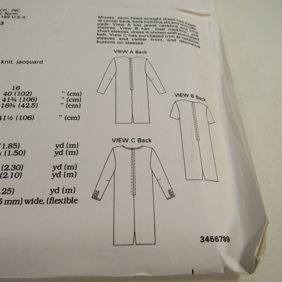 Kwik Sew 2143 Sewing Pattern NEW UNCUT dress size 8-16 - Picture 4 of 5